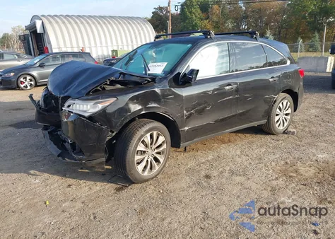 2015 Acura Mdx Technology Package из США, поврежденный, VIN 5FRYD4H44FB030987